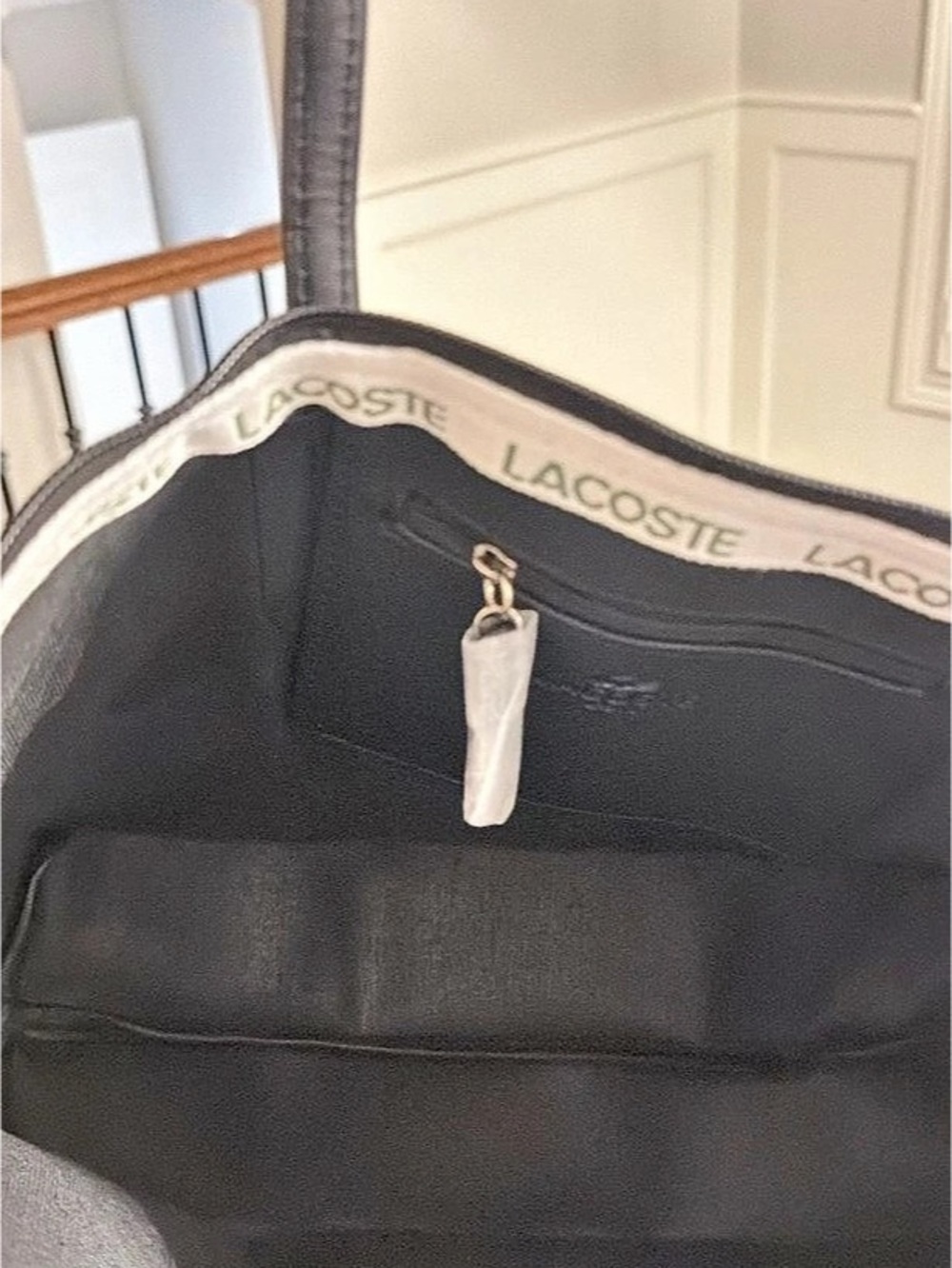 Lacoste Tote Bag Black Large